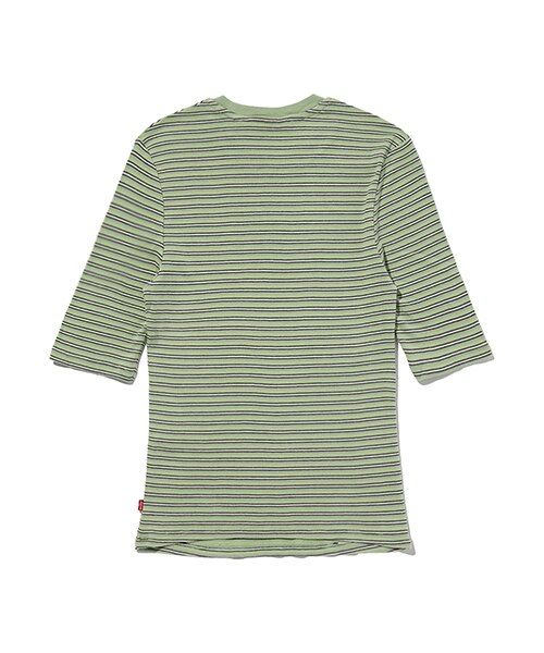SLIM RIB TEE CROCUS COOL DUSK STRIPE｜リーバイス
