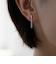 K10WG ダイヤモンド ピアス タテ