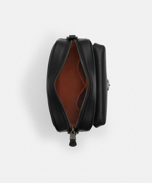 【最終値下げです!】ワーナー クロスボディ バッグ・シグネチャー キャンバス 黒 公式】ワーナー クロスボディ バッグ・シグネチャー キャンバス