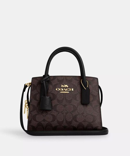 coach アンドレア ミニ キャリーオール・シグネチャー キャンバスバッグ 公式】アンドレア キャリーオール・シグネチャー キャンバス｜コーチ