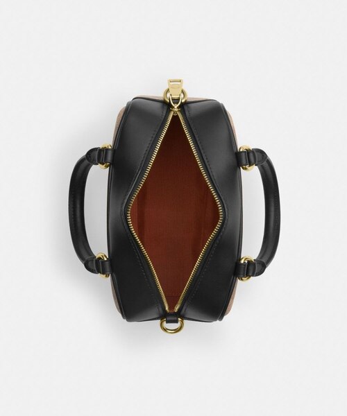 公式】サッチェル クロスボディ バッグ・シグネチャー キャンバス