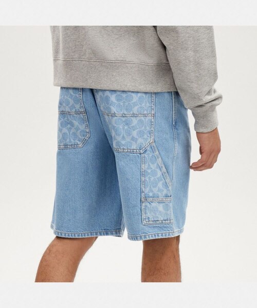 公式】シグネチャー デニム ショーツ｜コーチ アウトレットの