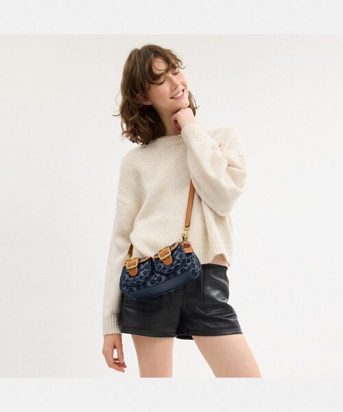 COACH コーチショルダーバッグ CY700 デニム レディースハンドバッグ 楽天市場】【バッグ】COACH コーチ レザー デニム ハンドバッグ