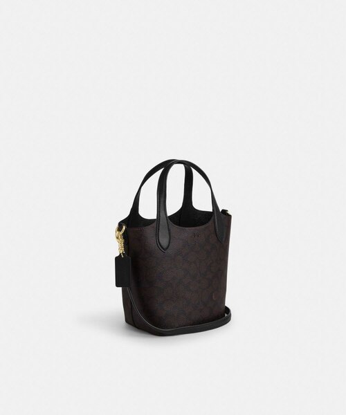 公式】ハンナ バケット バッグ・シグネチャー キャンバス｜コーチ 