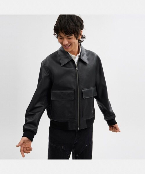 公式】レザー フライト ジャケット｜コーチ アウトレットの