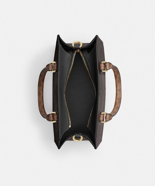 公式】マギー スモール トート・ブロックド シグネチャー