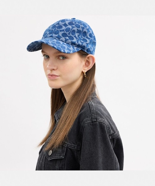 COACH OUTLET シグネチャー デニム ベースボール ハット 公式】シグネチャー デニム ベースボール ハット｜コーチ