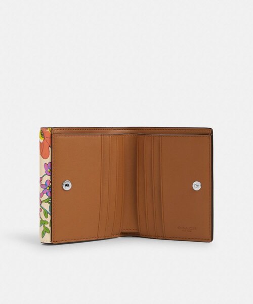 公式】エライザ スモール ウォレット・フローラル プリント｜コーチ