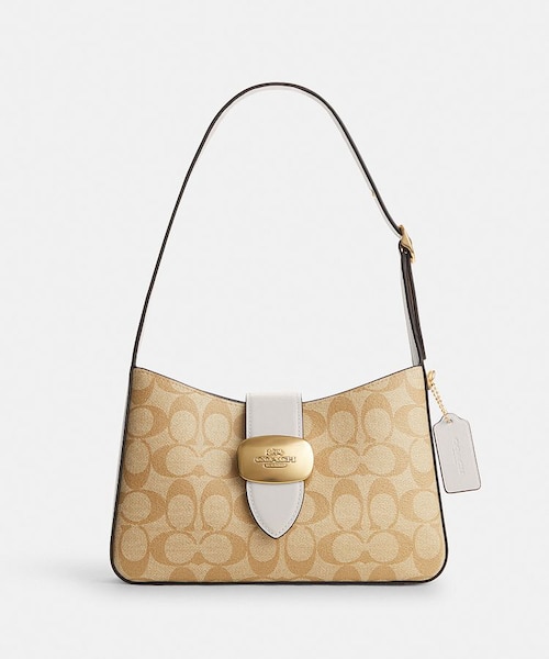 公式】エライザ ショルダー バッグ・シグネチャー キャンバス｜コーチ