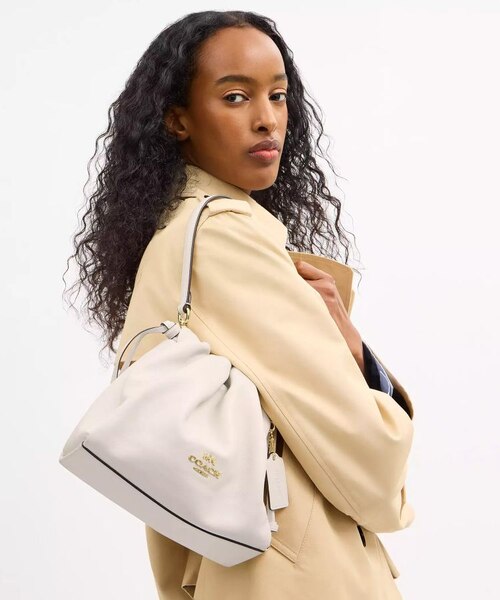 現行　極美品 COACH フェイドローストリング ショルダー　レザー　e211 COACH OUTLET｜【公式】フェイ ドローストリング バッグ | Rakuten