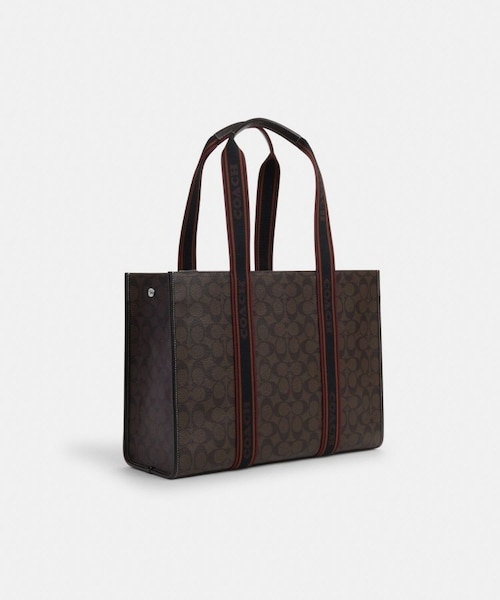 公式】ラージ スミス トート・シグネチャー キャンバス｜コーチ