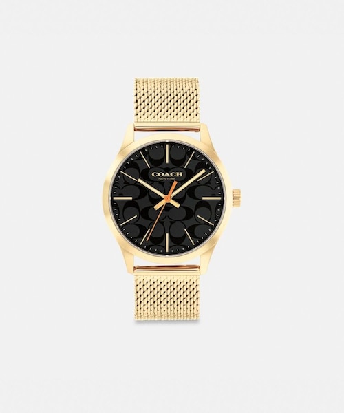 COACH ゴールド (2点) COACH Watches Quartz CA133.2.95.1754 Plated Gold black Day