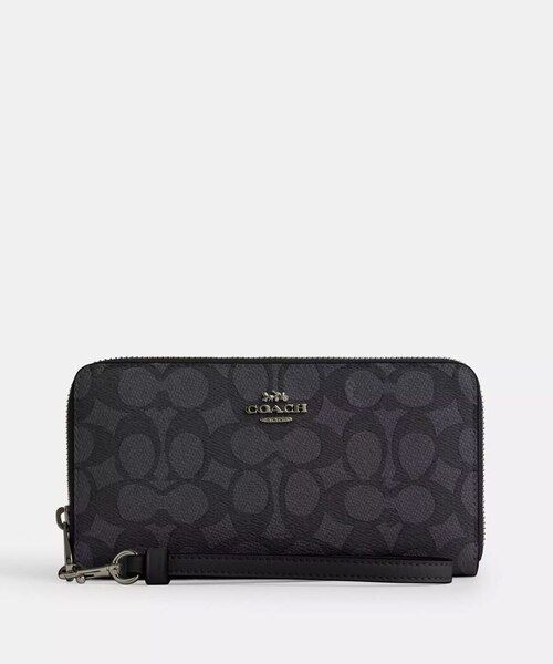 公式】ロング ジップ アラウンド ウォレット・シグネチャー キャンバス