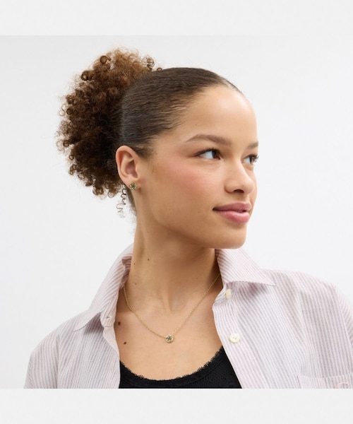 公式】ティー ローズ ペンダント ネックレス アンド ピアス