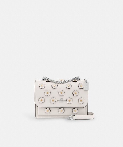 新作★【COACH】ミニクレア クロスボディ フローラル アップリケ 公式】ミニ クレア クロスボディ バッグ・フローラル アップリケ