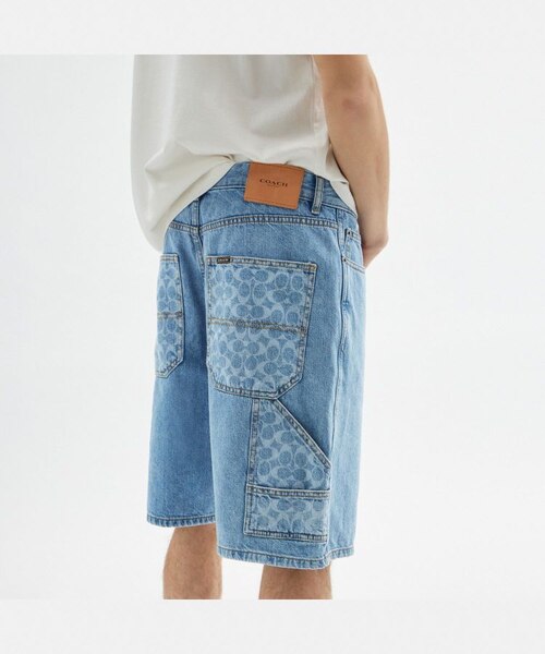 公式】シグネチャー デニム ショーツ｜コーチ アウトレットの
