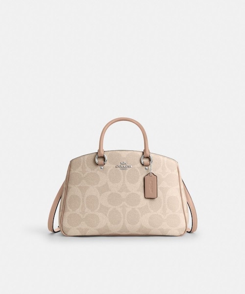 mumi様/COACH/カーリーキャリーオールバッグシグネチャーキャンバス 公式】サバンナ キャリーオール バッグ・シグネチャー キャンバス