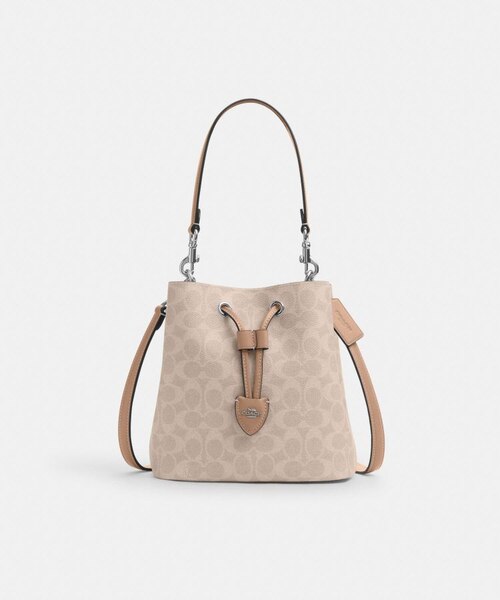 公式】ローアン バケット バッグ・シグネチャー キャンバス｜コーチ