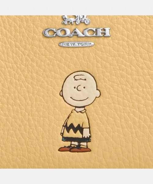 COACH X PEANUTS】スナップ ウォレット・チャーリー・ブラウン
