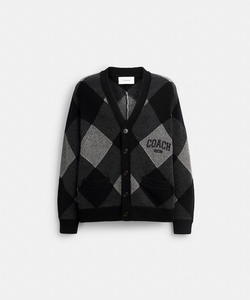 COACH コーチ　ニットジャケット　カーディガン COACH - COACH コーチ ニット ジャケット カーディガンの通販 by