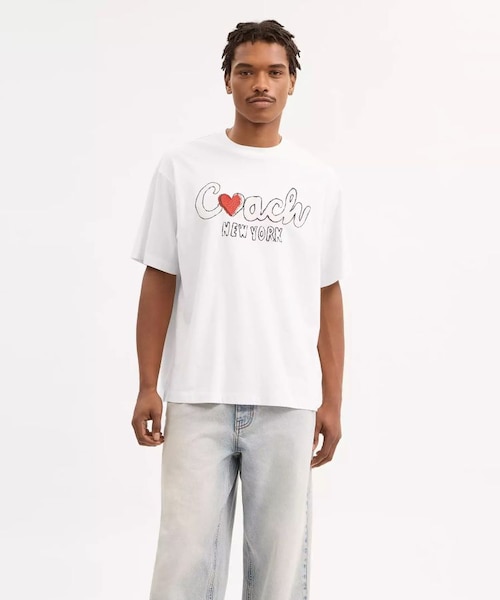 COACH ペアー リラックスド Tシャツ 公式】コーチアウトレット | ペアー リラックスド Tシャツ