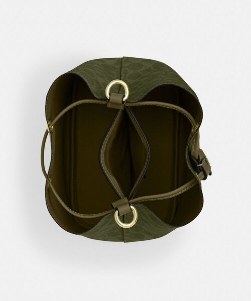 公式】ローアン バケット バッグ・シグネチャー キャンバス｜コーチ