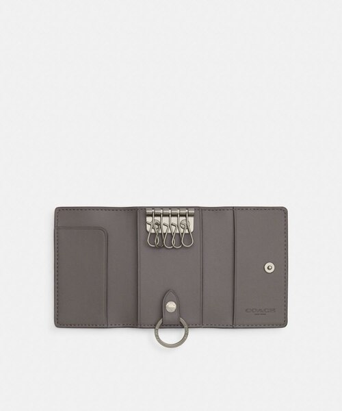 【COACH☆新品】ファイブ リング キー ケース・シグネチャー キャンバス 公式】ファイブ リング キー ケース・シグネチャー キャンバス