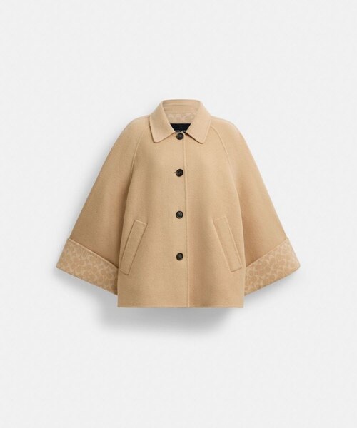 公式】ウール スウィング コート｜コーチ アウトレットの