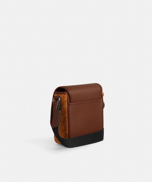 公式】ルーカス クロスボディ バッグ・シグネチャー スエード