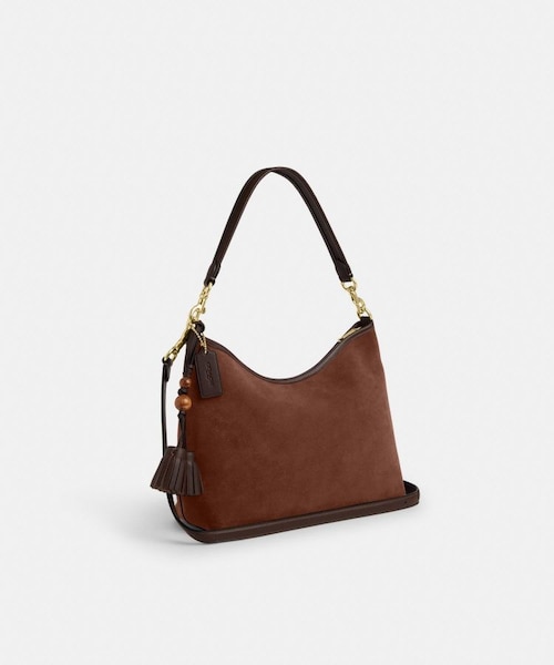 希少 COACH スエード フリンジ タッセル ショルダーバッグ コーチ 公式