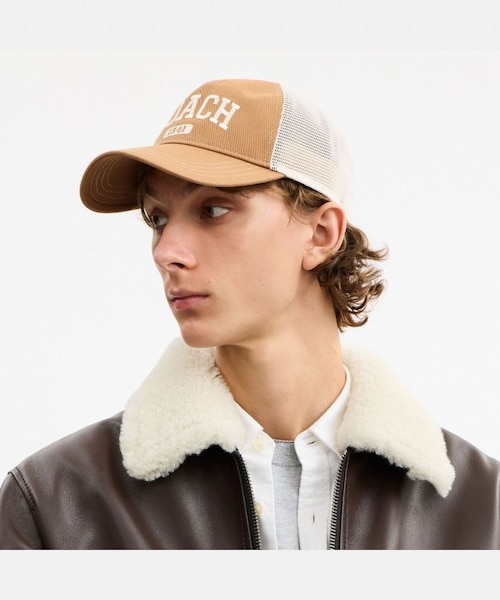 156○ COACH アウトドアハット ブラウン バーガンディ COACH（ハット）のフリマアイテム一覧