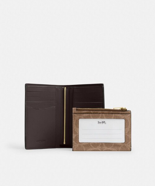 COACH 2-IN-1 ウォレット・ブロックド シグネチャー キャンバス 公式】2-IN-1 ウォレット・ブロックド シグネチャー キャンバス