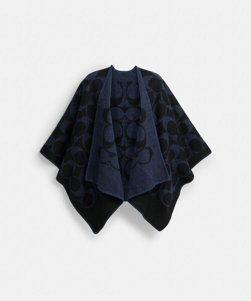 コーチ　COACH シグネチャーケープ　大判 公式】マキシ シグネチャー ケープ｜コーチ アウトレットの