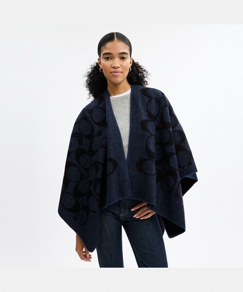 COACH シグネチャー ケープ 公式】マキシ シグネチャー ケープ｜コーチ アウトレットの