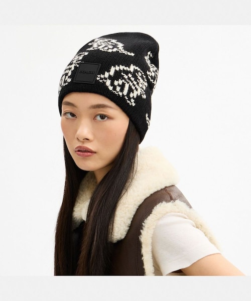 公式】ディノ プリント ニット ビーニー｜コーチ アウトレットの