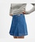【公式】デニム プリーテッド スカート