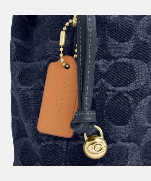 公式】フェイ ミニ ドローストリング バッグ・シグネチャー デニム