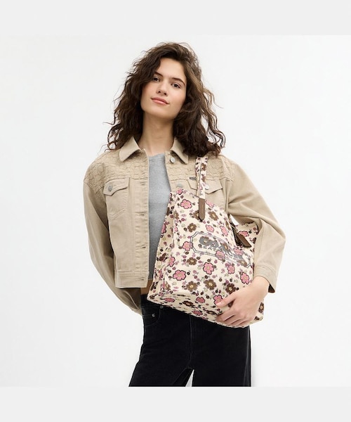 【新品】　COACH トートバッグ　フローラル 公式】キャンバス トート バッグ・フローラル プリント｜コーチ