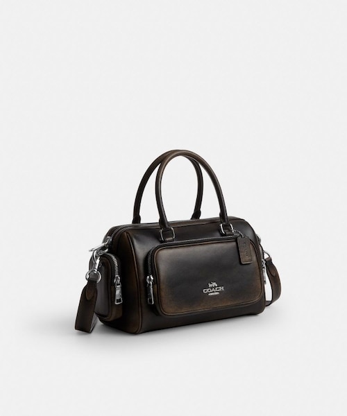 COACH　ローアン サッチェル バッグ 公式】ローアン サッチェル バッグ・ポケット・ラブド レザー｜コーチ