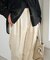 サテンストレートパンツ