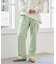 サテンストレートパンツ