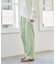 サテンストレートパンツ