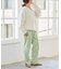 サテンストレートパンツ