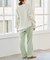 サテンストレートパンツ