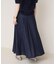 フラワー刺繍タックフレアスカート