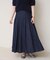 フラワー刺繍タックフレアスカート
