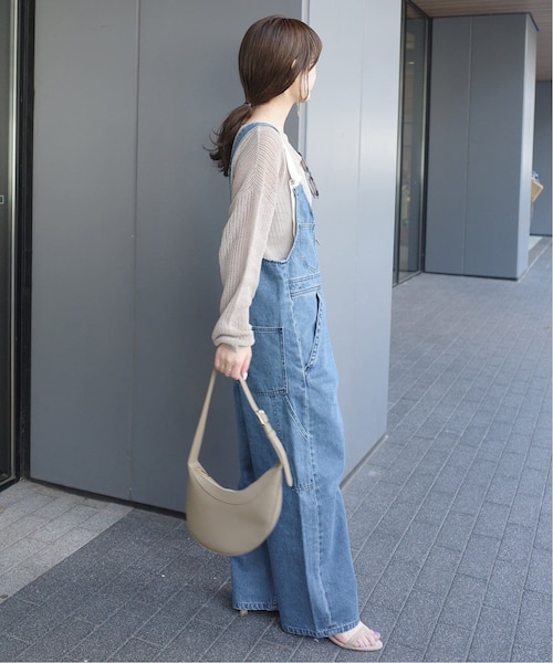 bel&bow オーバーオール bel&bow - checkerboard overall - brown | sounote