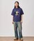 【MLB×LOONEY】別注 クラック加工 プリントTシャツ