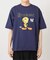【MLB×LOONEY】別注 クラック加工 プリントTシャツ