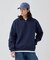 【ANTS & ELEPHANTS】ジップ ヘンリーネックスウェット